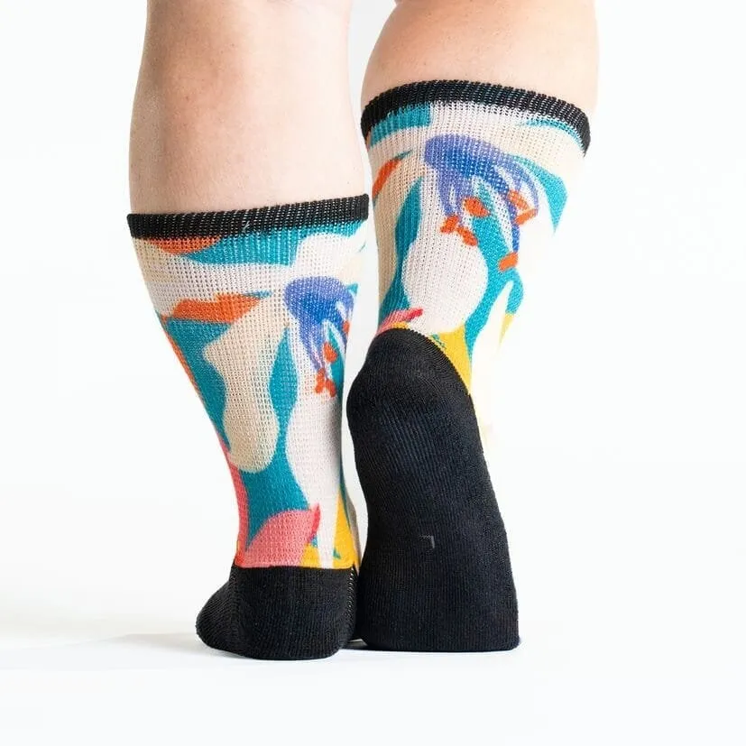 Tropical Bliss Non-Binding Diabetic Socks