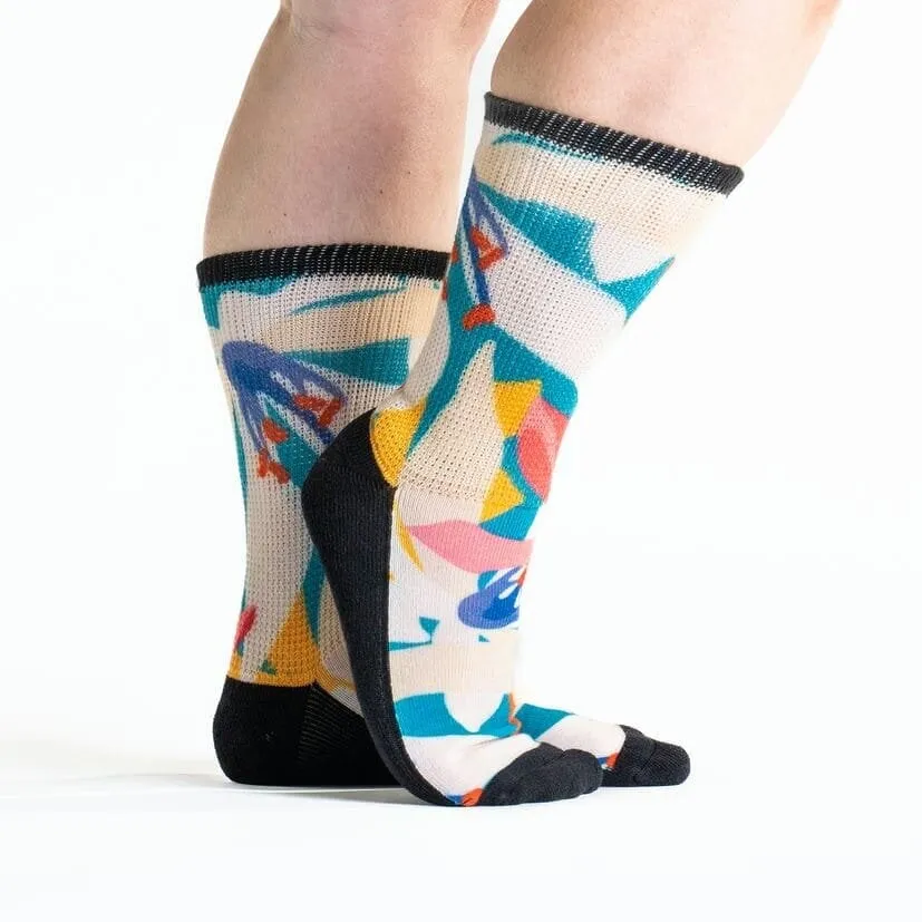 Tropical Bliss Non-Binding Diabetic Socks