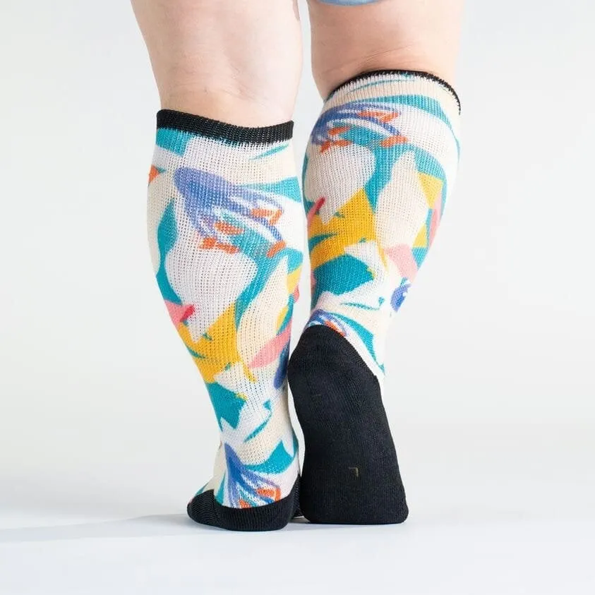 Tropical Bliss Non-Binding Diabetic Socks