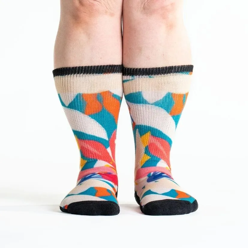 Tropical Bliss Non-Binding Diabetic Socks