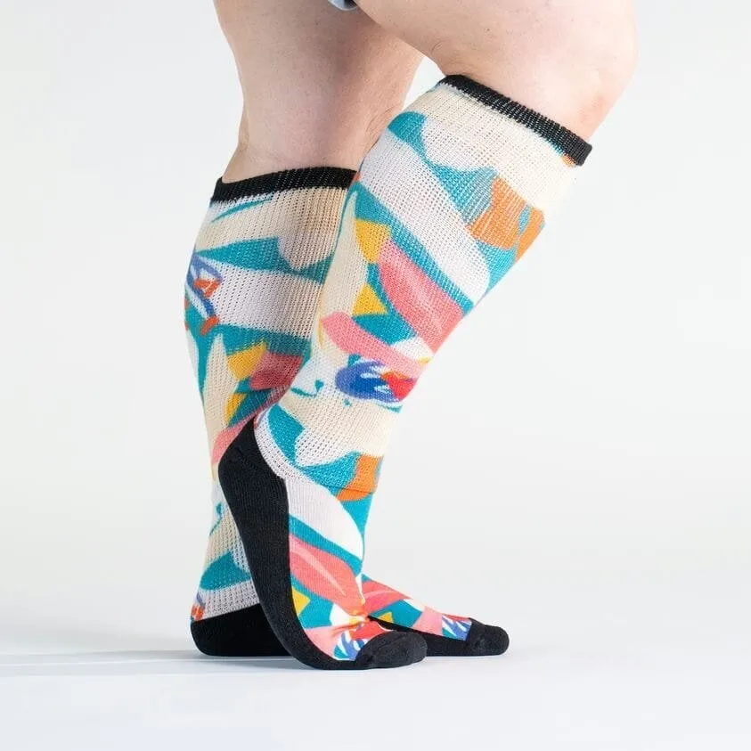 Tropical Bliss Non-Binding Diabetic Socks