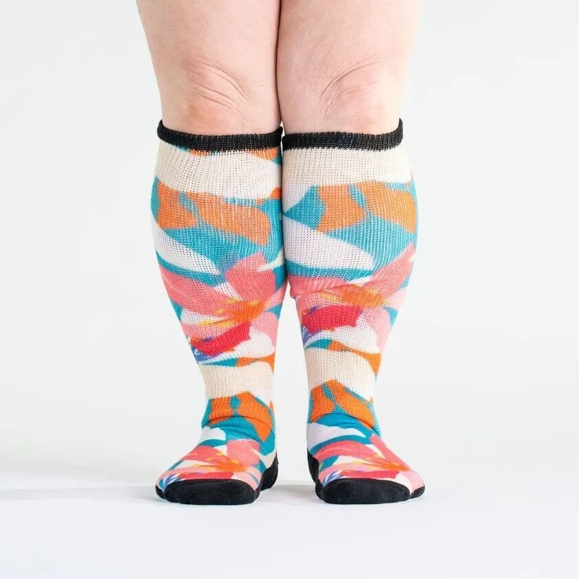 Tropical Bliss Non-Binding Diabetic Socks