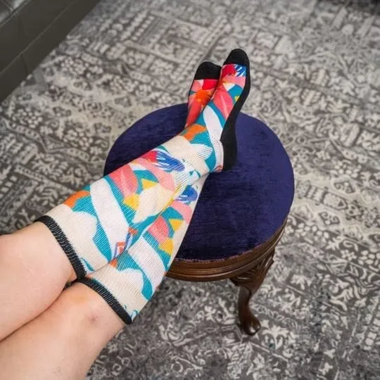 Tropical Bliss Non-Binding Diabetic Socks