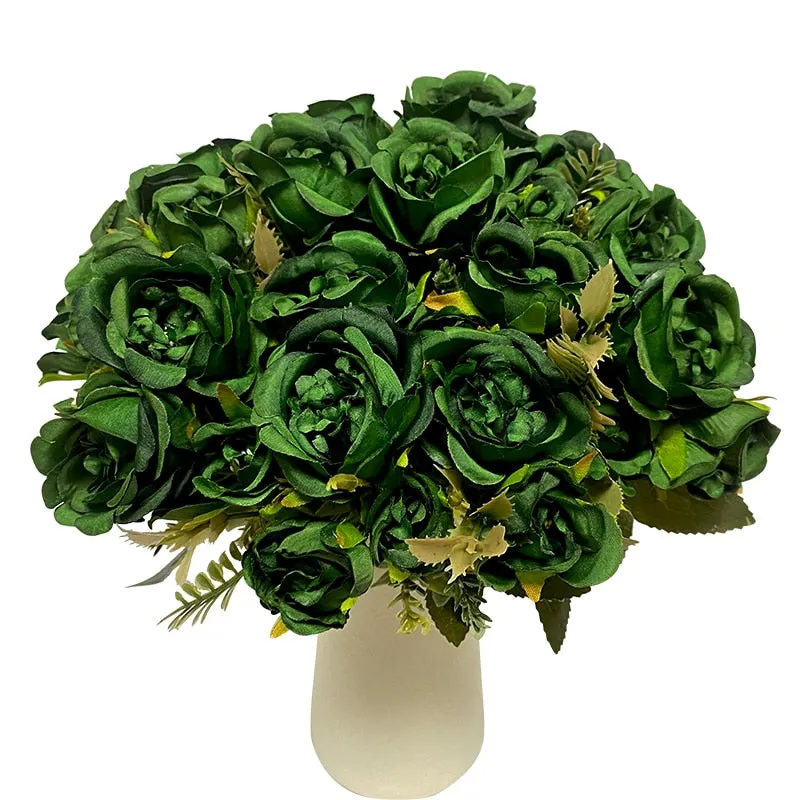 Vintage 8 Heads Artificial Flowers