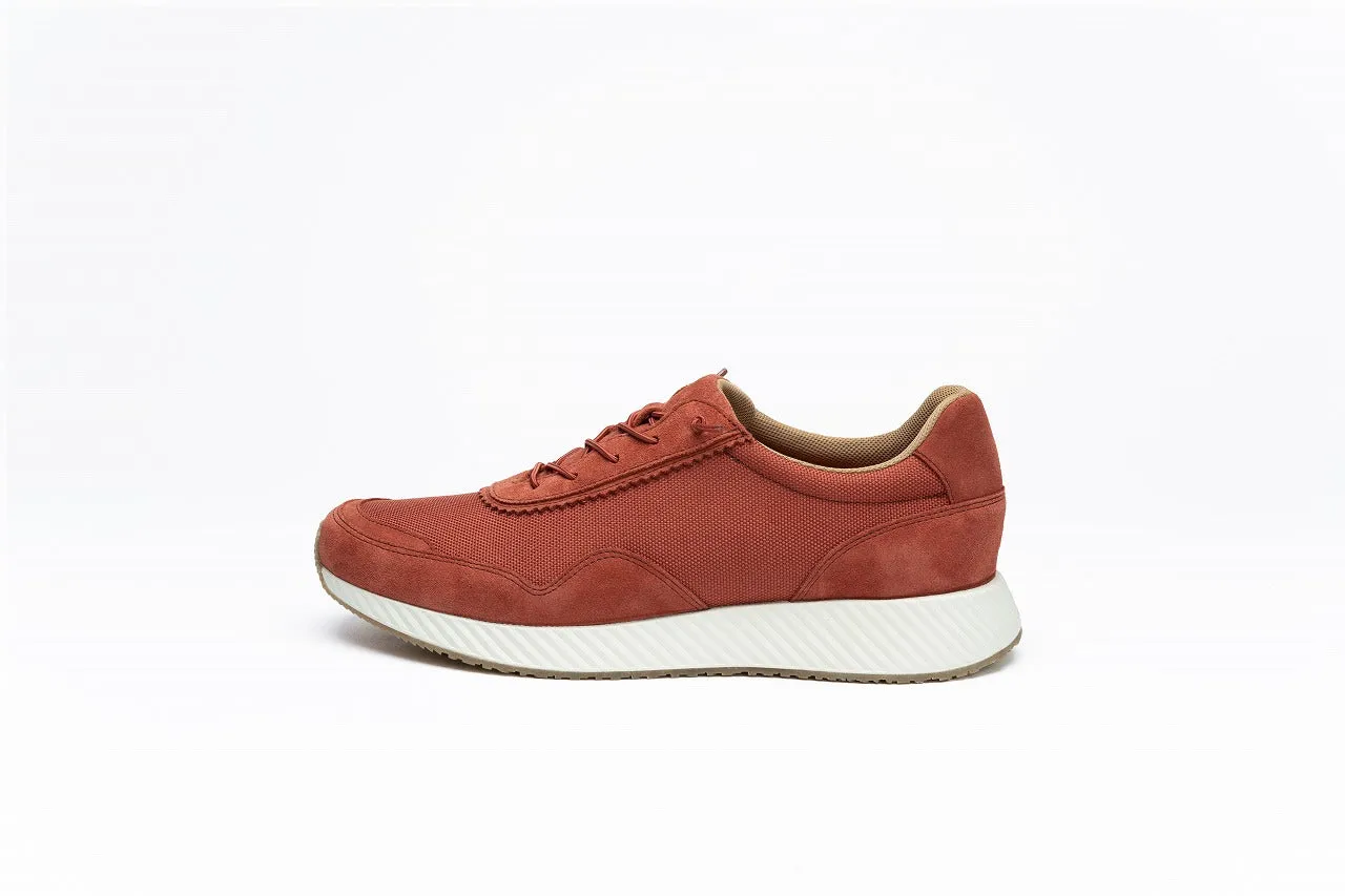 Waterproof cow suede and nylon mesh mens sneakers | DN1002