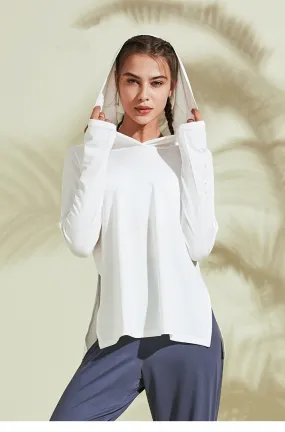 Womens Loose Hooded Gym shirt